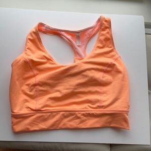 Bright orange Free People movement work out tank